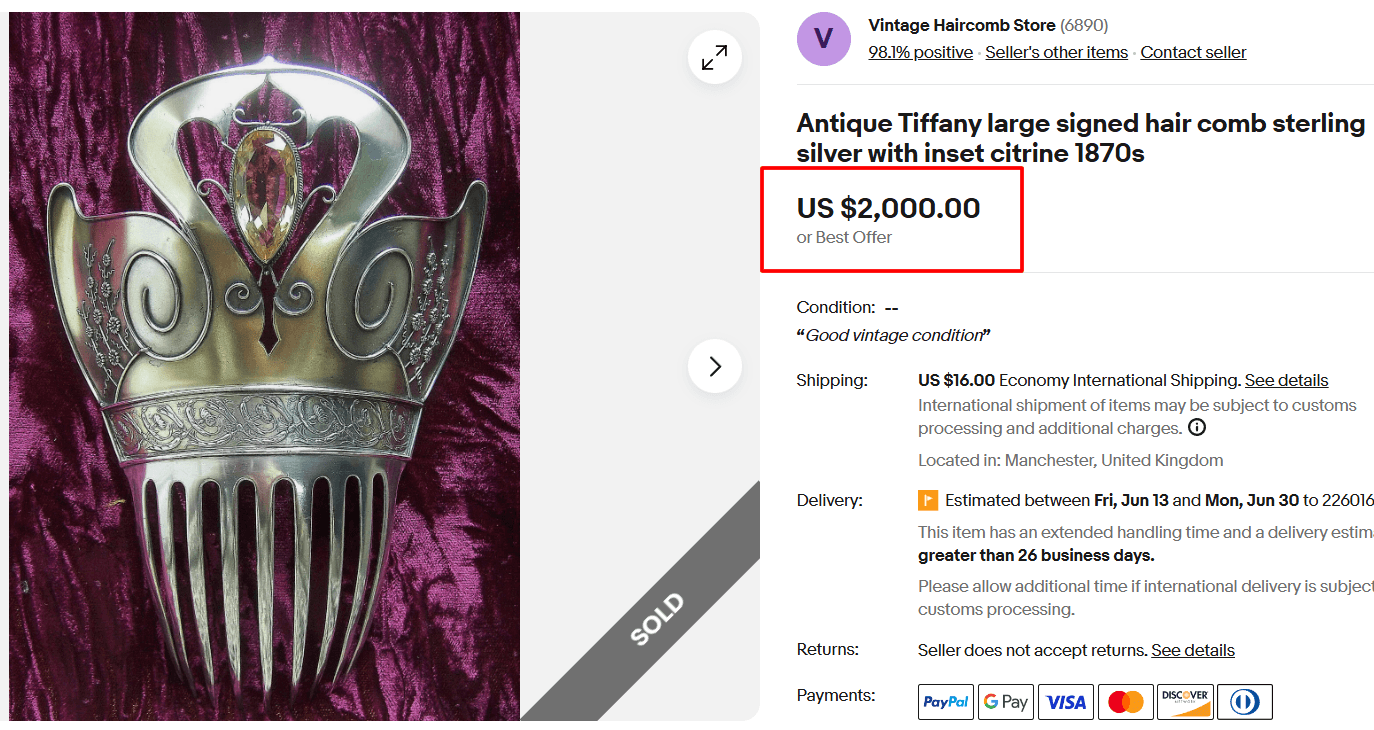 How to Identify & Value Antique Hair Combs? (With Rare Examples)