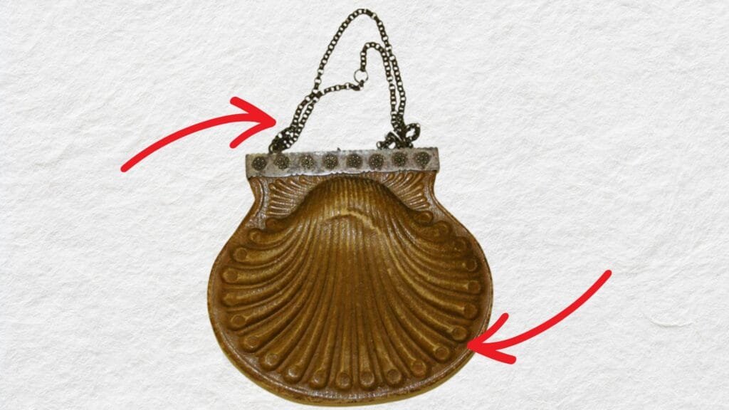 Antique Leather & Steel Purse