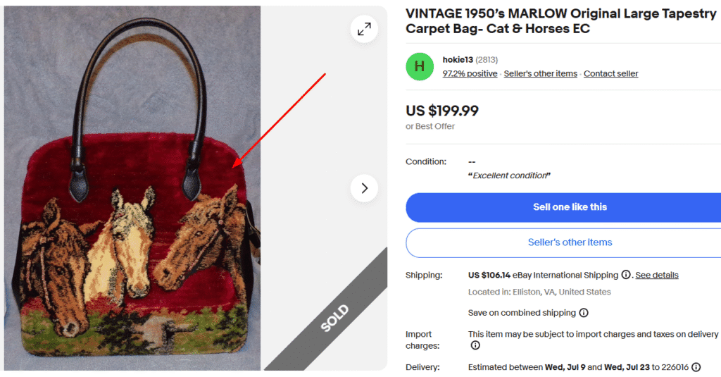 Tapestry Carpet Bags