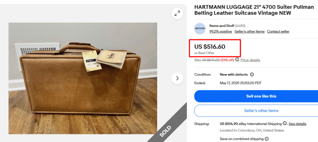 Hartmann Suitor Pullman Suitcase