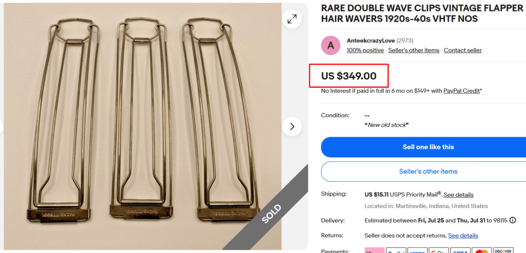 Patented Flapper Double Wave Hair Clip Wavers