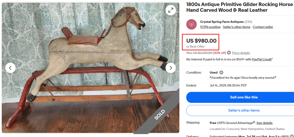 Primitive Glider Rocking Horse