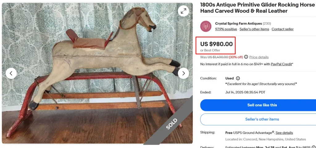 Primitive Glider Rocking Horse
