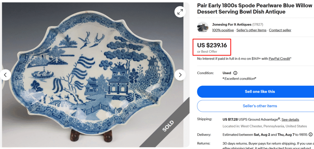 Spode Blue Willow Serving Dish
