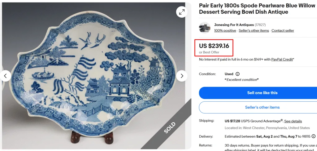 Spode Blue Willow Serving Dish
