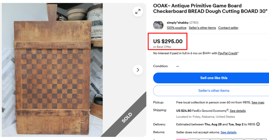 Checkerboard Oak Bread Dough Cutting Board