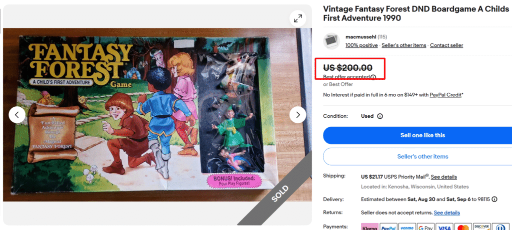 Fantasy Forest Boardgame