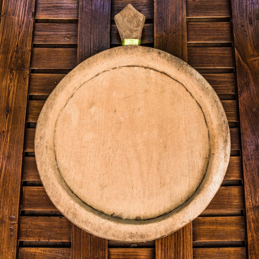 Round Wooden Bread Board