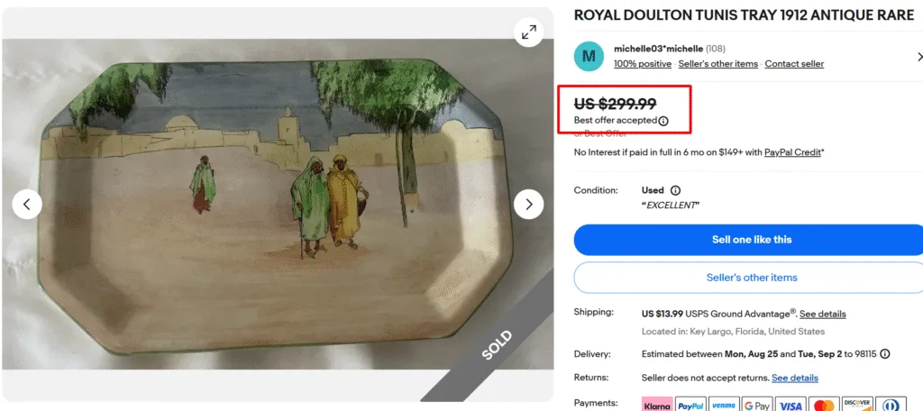 Royal Doulton Tunis Tray