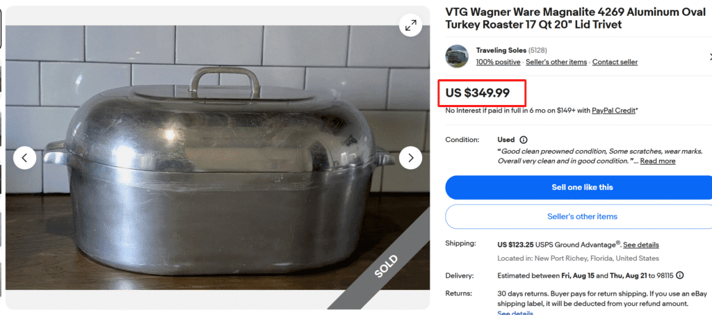 Wagner Magnalite Aluminum Turkey Roaster