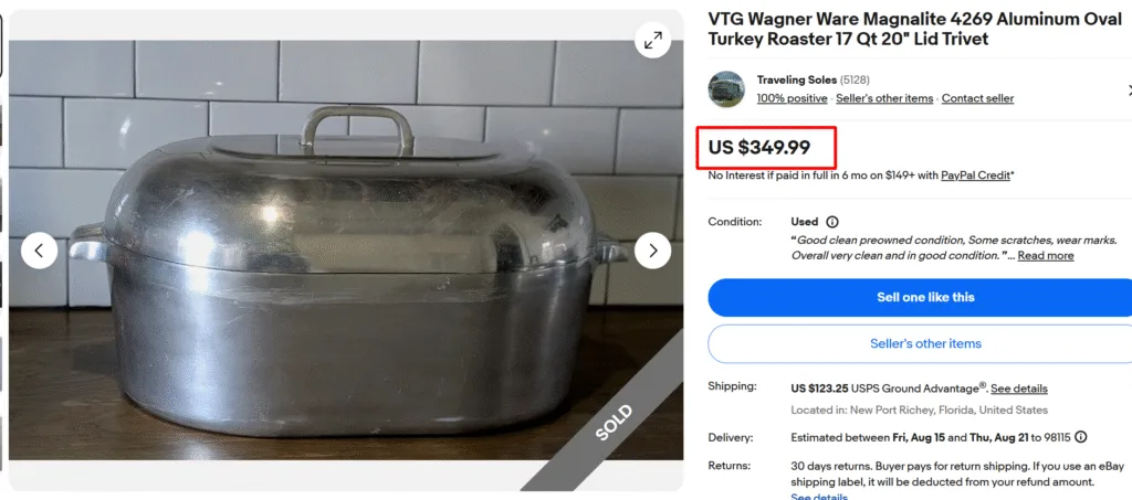Wagner Magnalite Aluminum Turkey Roaster