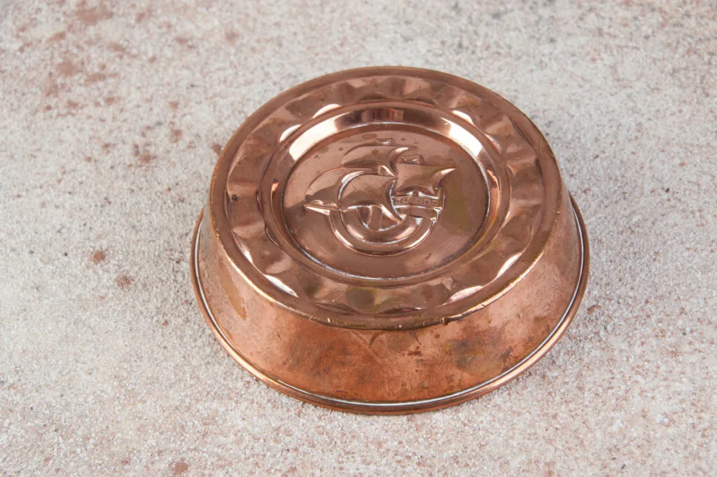 Antique Copper Jello Cake Mold