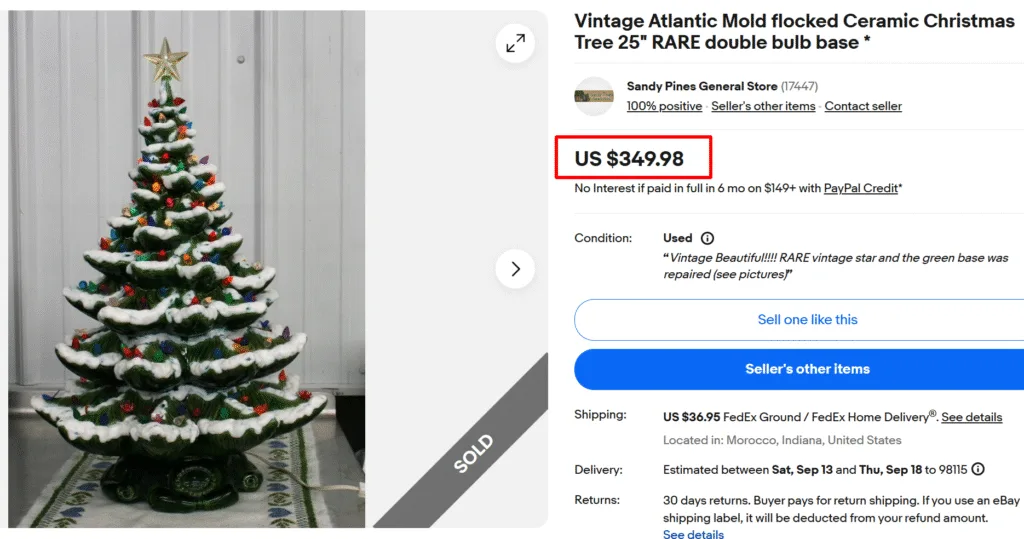 Atlantic Mold Ceramic Christmas Trees