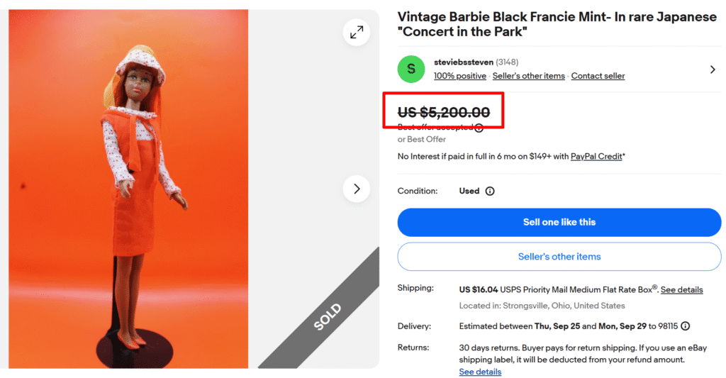 Black Francie Barbie