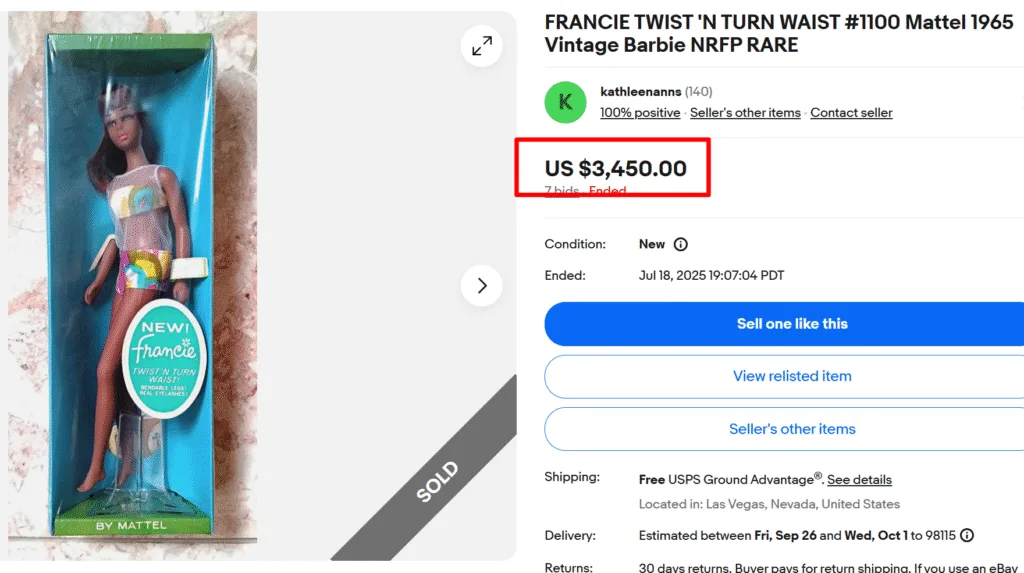 Francie Twist 'n Turn Waist Barbie