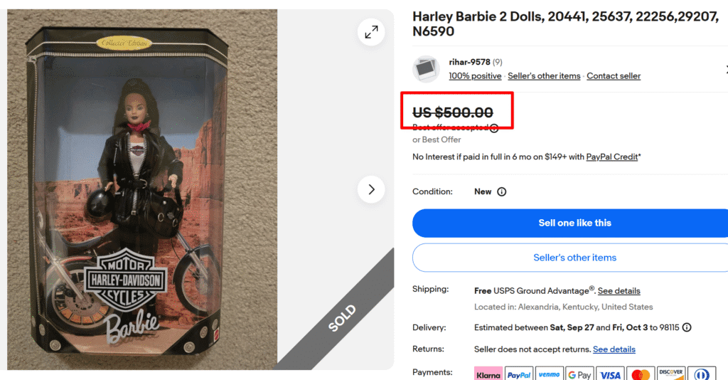 Harley Davidson Barbie Doll