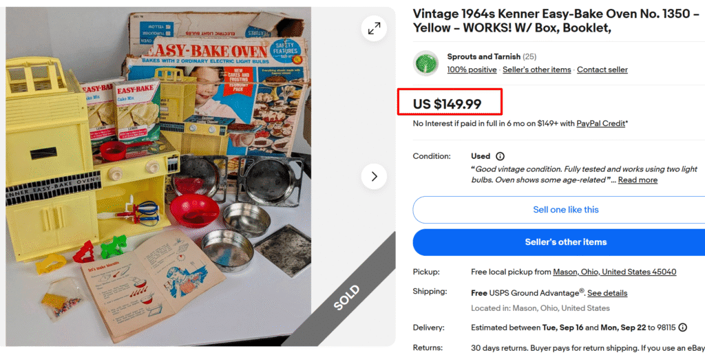 Kenner Easy-Bake Oven Set (1964)