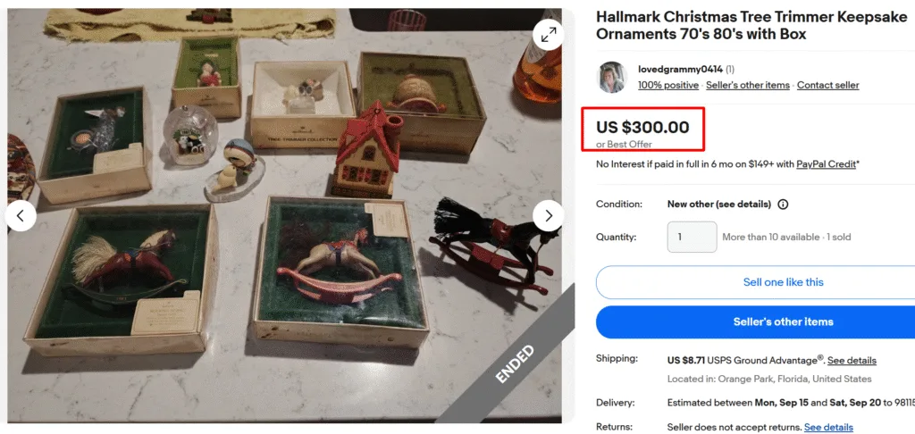 Vintage Hallmark Keepsake Ornaments