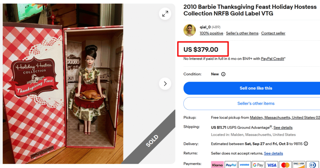 Vintage Holiday Barbie Doll