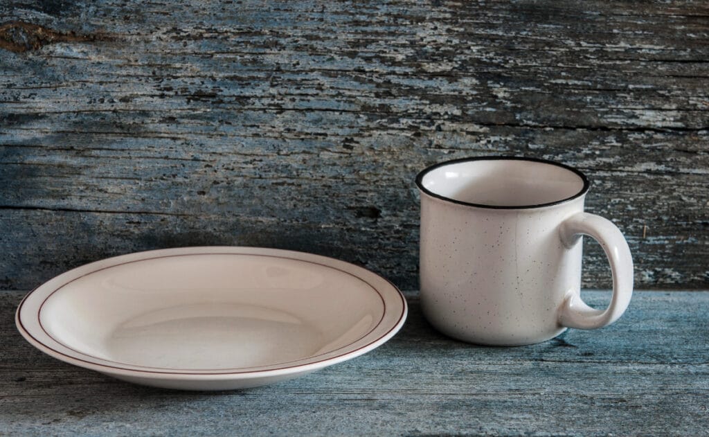 Vintage Ironstone Mug & Bowl