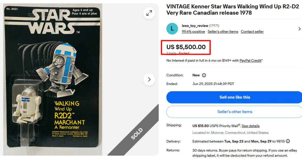 Walking Wind Up R2-D2 1978
