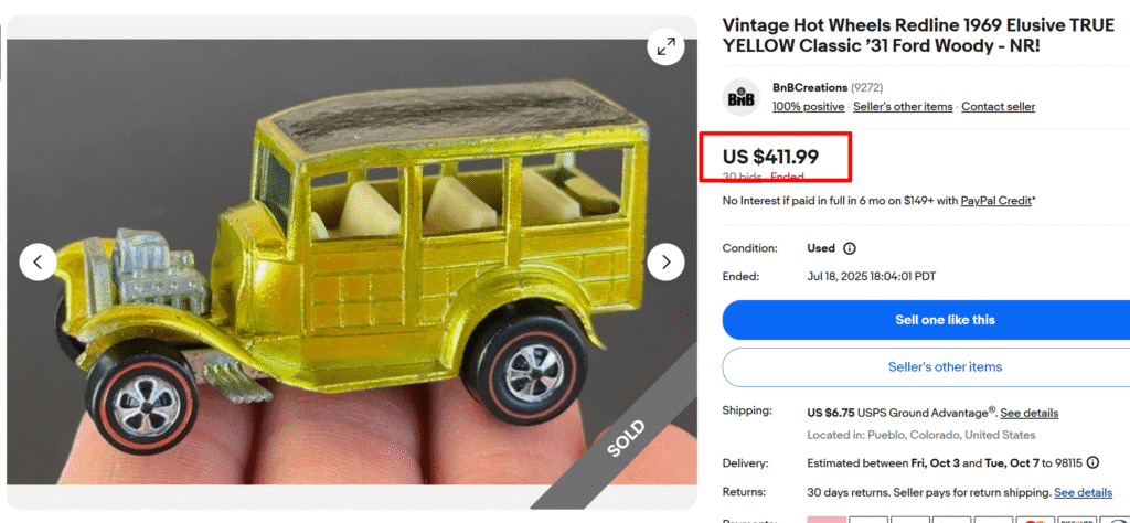 Yellow Classic ‘31 Ford Woody (1969)