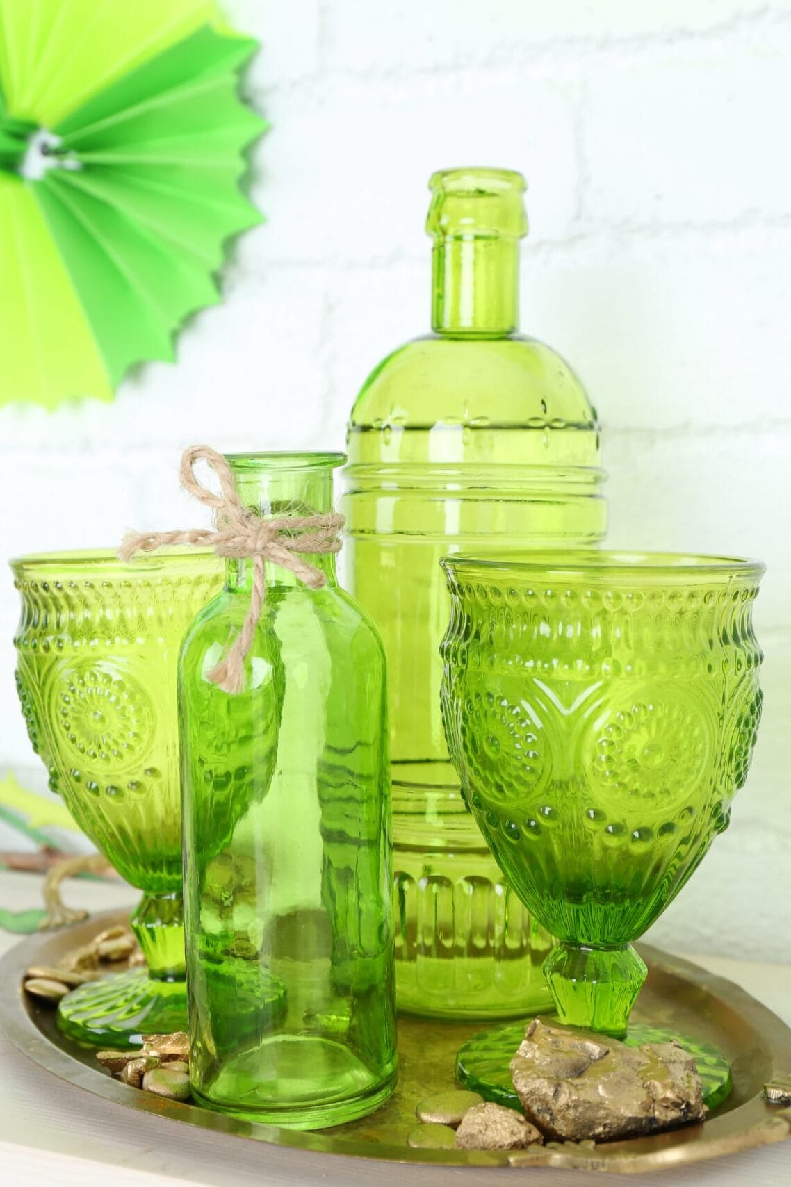 Green Depression Glass