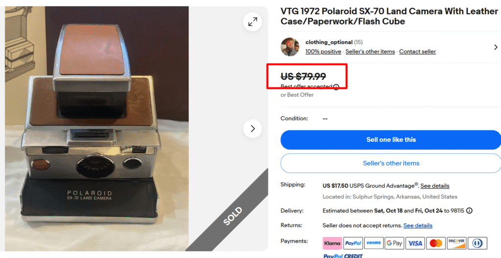 Polaroid SX-70 (1972)