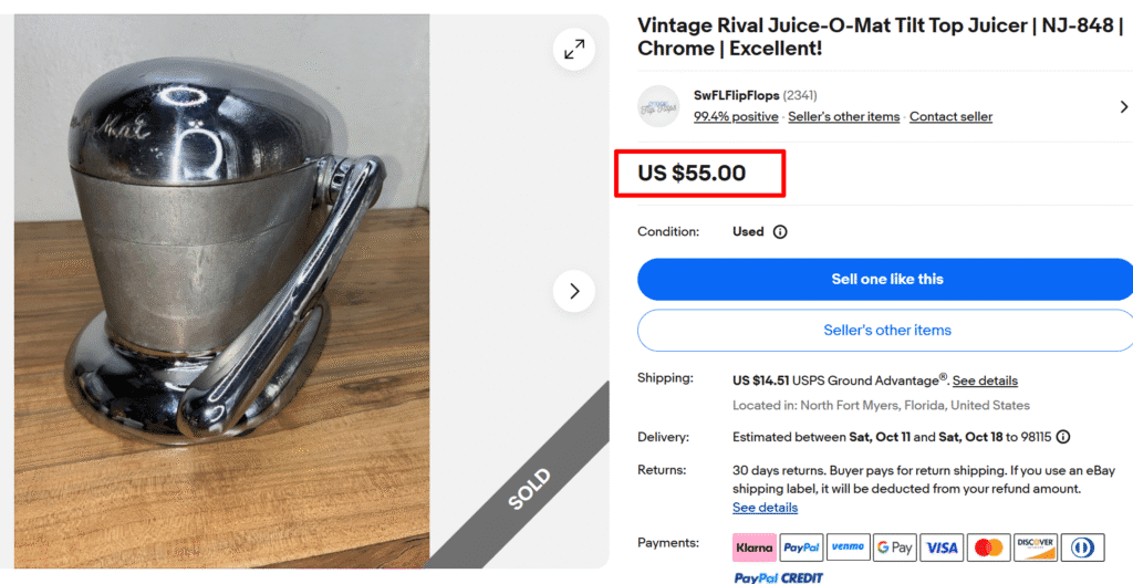 Rival Juice-O-Mat Juicer