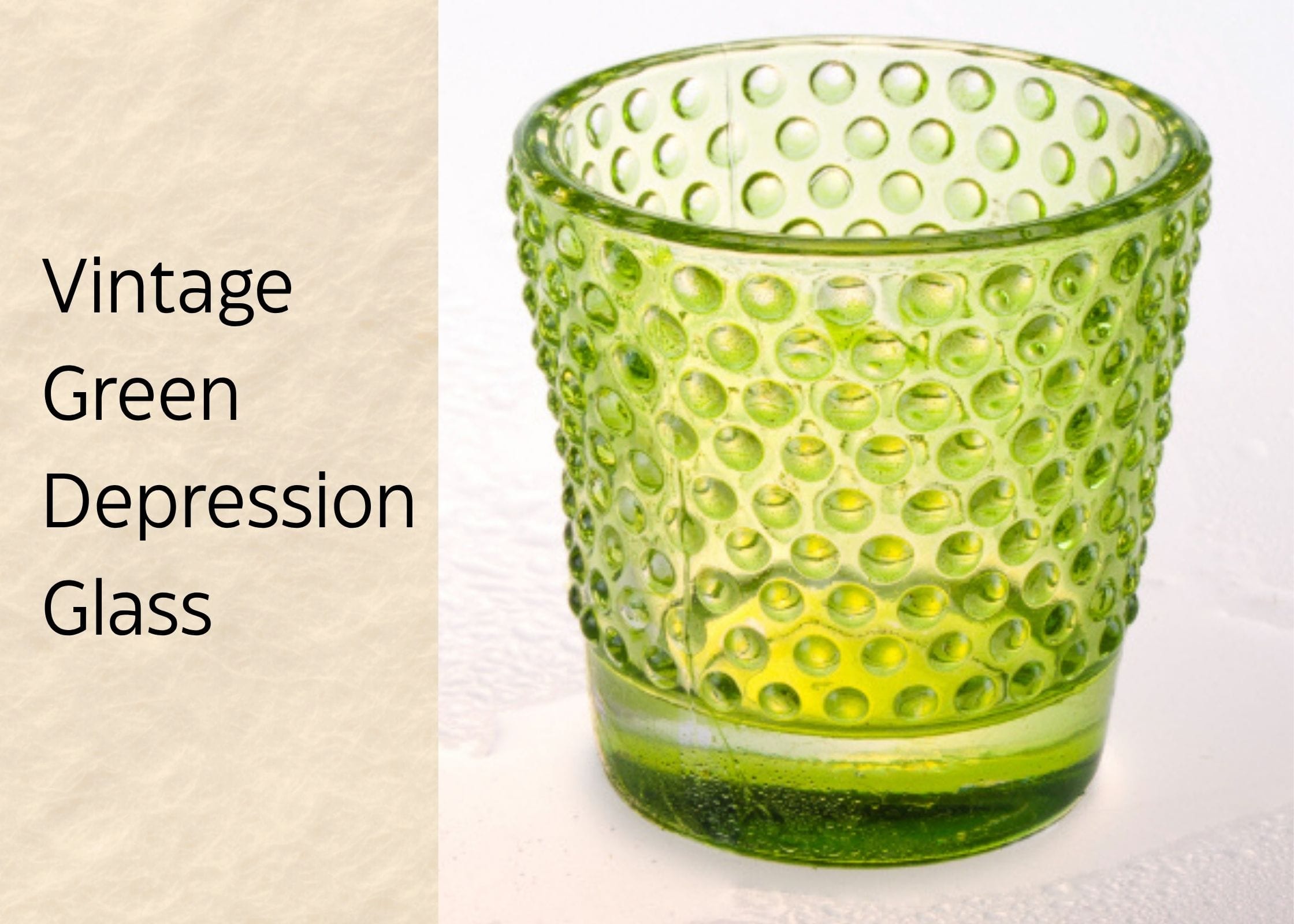 Vintage Green Depression Glass