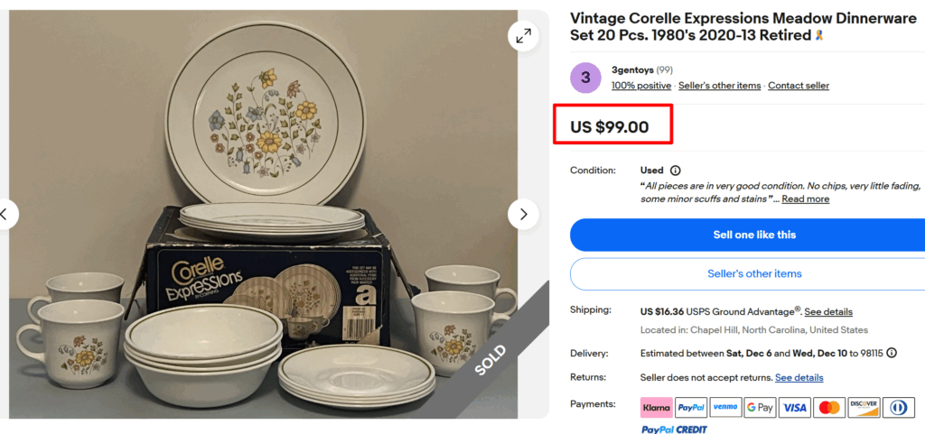 Corelle Expressions Meadow Dinner Set