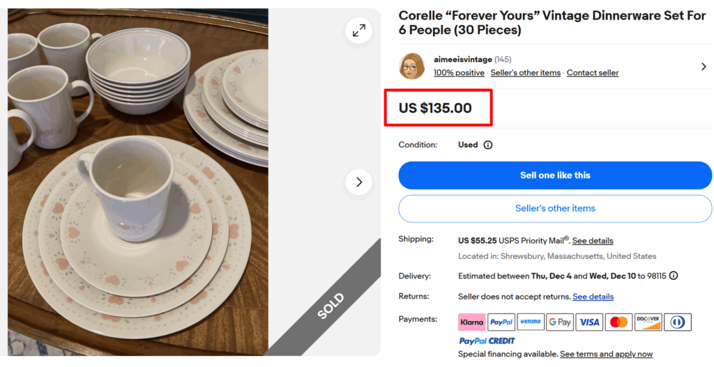 Corelle Forever Yours Dinnerware Set