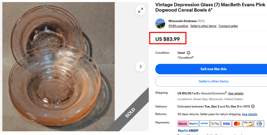 MacBeth Evans' Dogwood Cereal Bowls