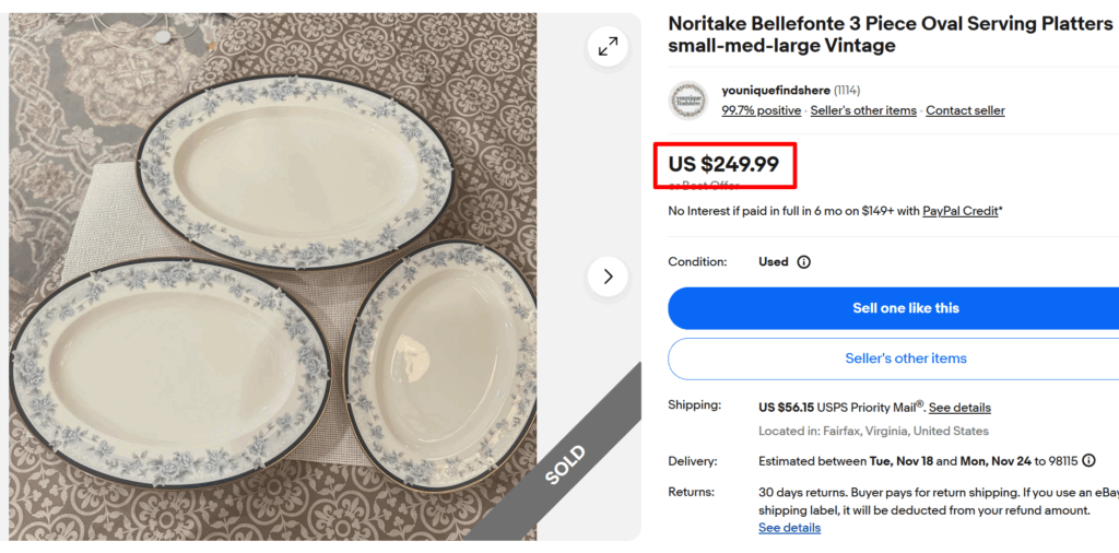Noritake Bellefonte Serving Plates