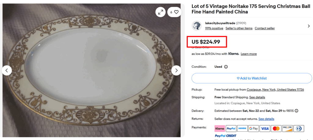 Noritake Christmas Ball Plates