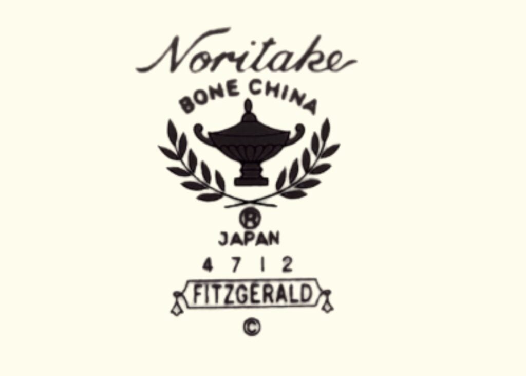 Noritake Fitzgerald Pattern Mark
