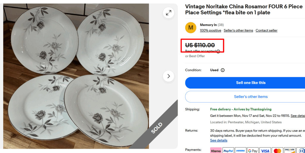 Noritake Rosamor Dinner Plates