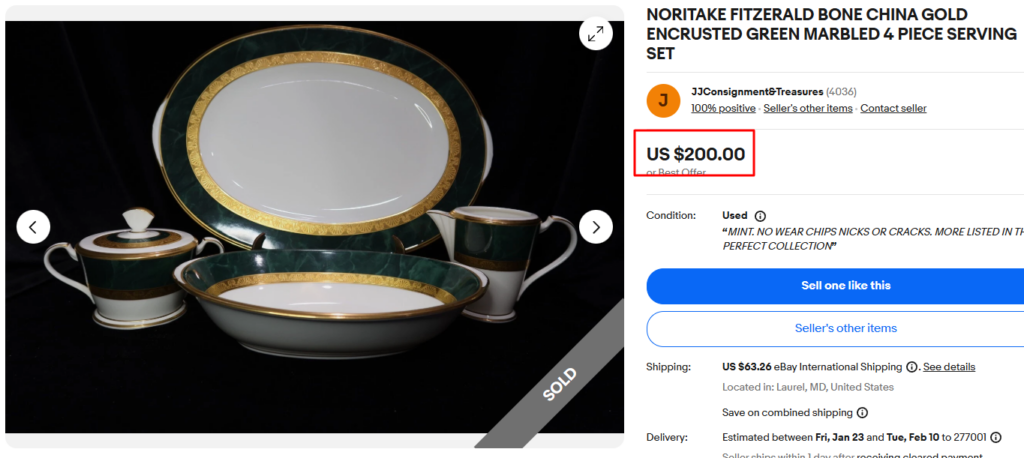 Noritake's Fitzgerald Serving Set