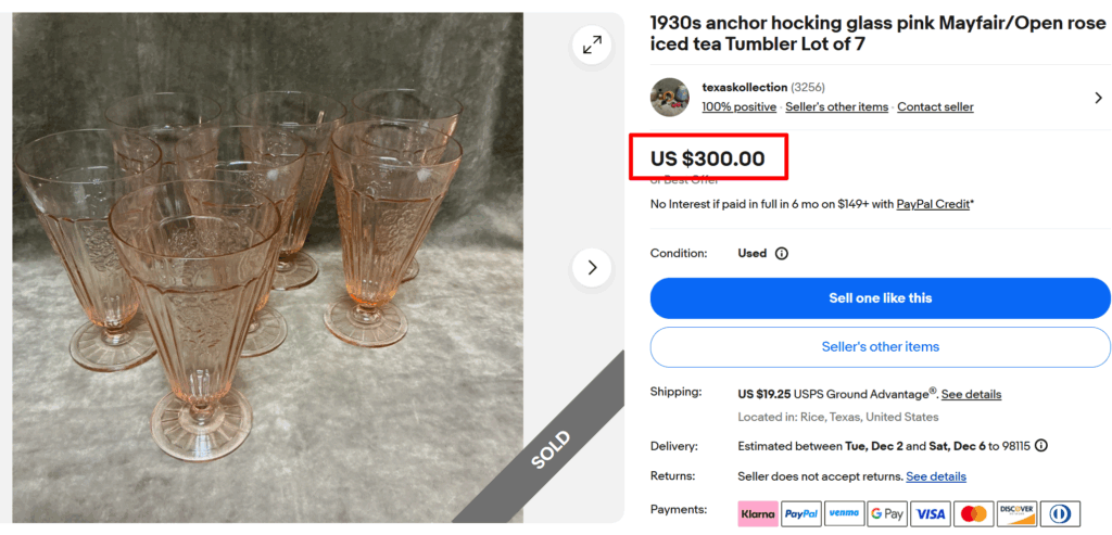 Open Rose Iced Tea Tumbler Set