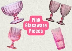 Vintage Pink Glassware Pieces