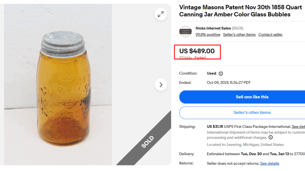 Amber Mason's Patent Jar