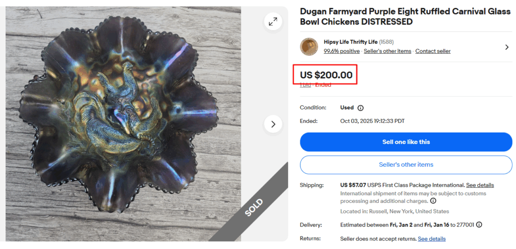 Dugan Farmyard Purple Bowl