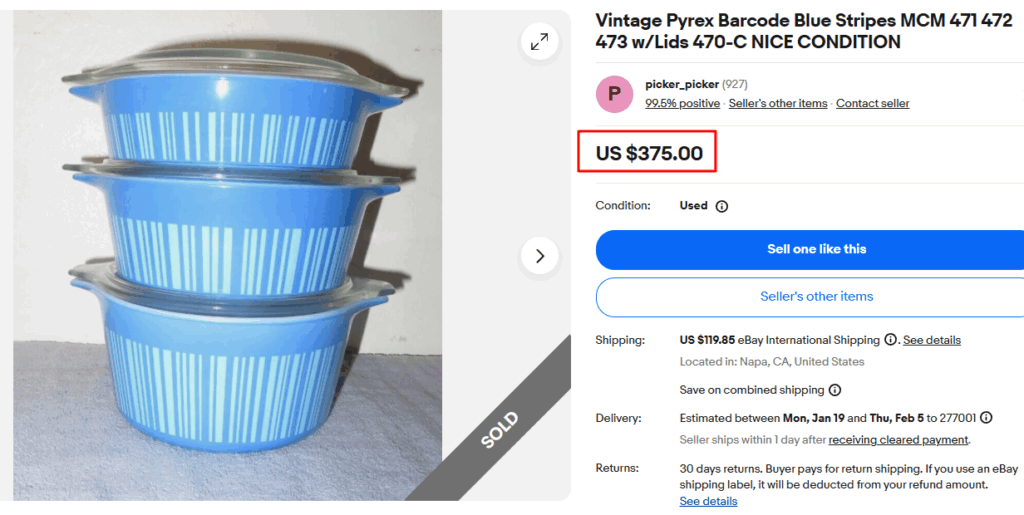 Pyrex Barcode Casserole Set