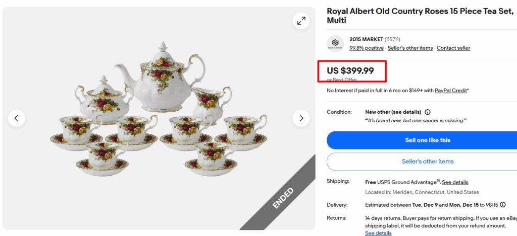 Royal Albert Old Country Rose Tea Set