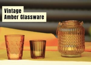 Vintage Amber Glassware