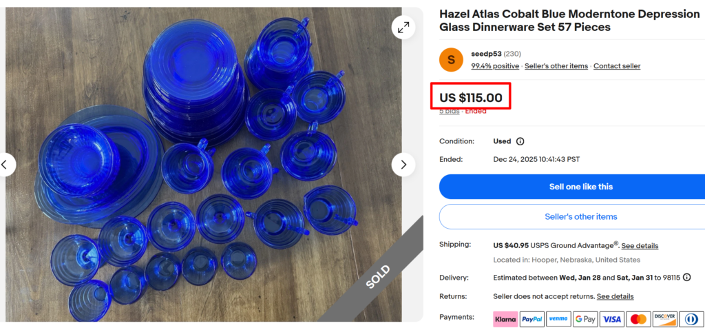 Hazel-Atlas Moderntone Dinner Set