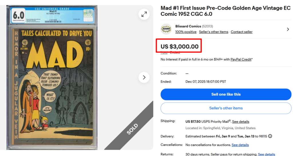 Mad First Issue Pre-Code Comic