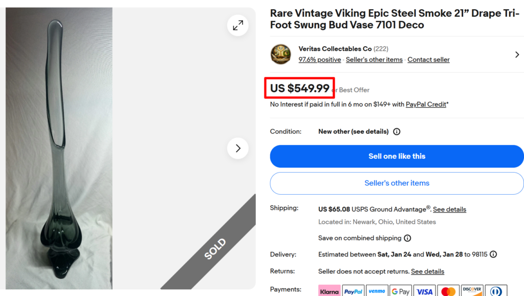 Viking Epic Swung Vase