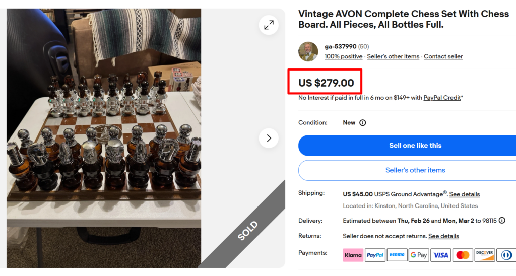 Avon Chess Set