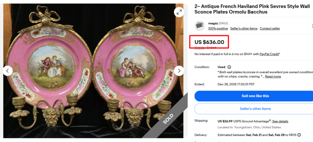 Charles Field Haviland Sconce Plates